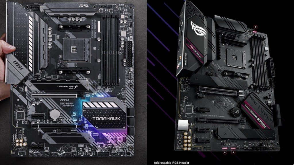 MSI MAG B550 Tomahawk vs Asus ROG STRIX B550-F Gaming