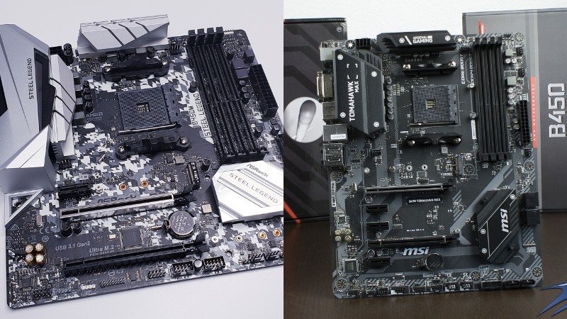 ASRock B450M Steel Legend vs MSI B450 Tomahawk Max