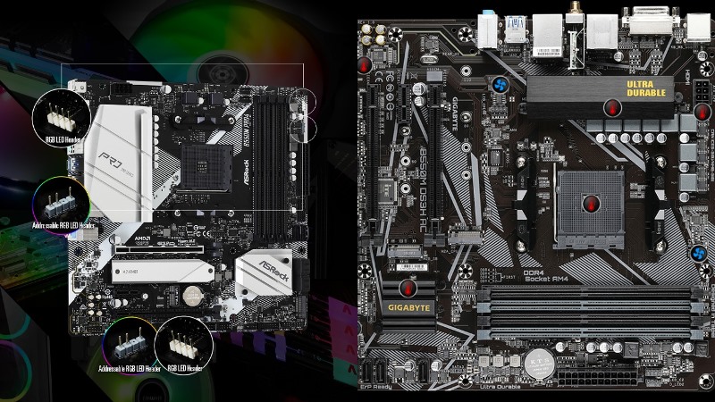 ASRock B550M Pro4 vs Gigabyte B550M DS3H: Software and Firmware