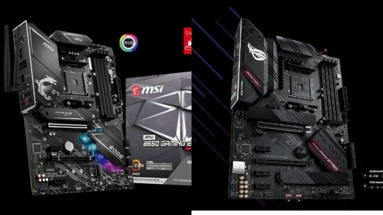 MSI MPG B550 Gaming Edge vs Asus Rog Strix B550-F Gaming