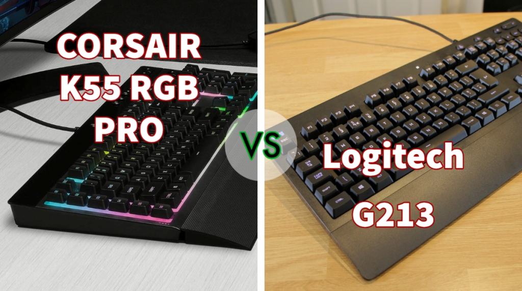 CORSAIR K55 RGB PRO vs Logitech G213