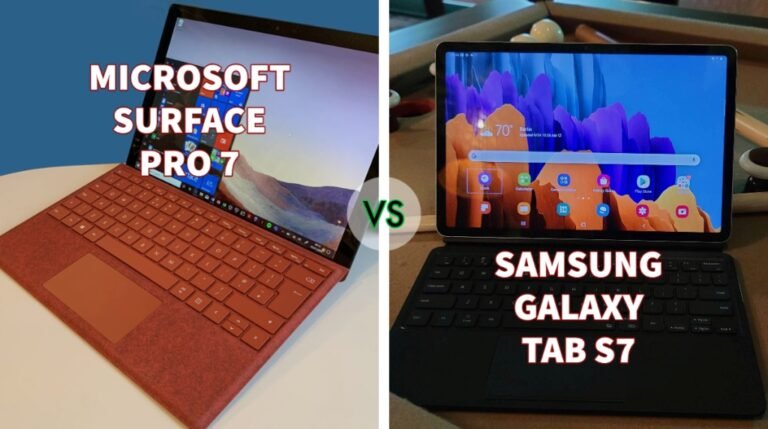 Microsoft Surface Pro 7 vs Samsung Galaxy Tab S7
