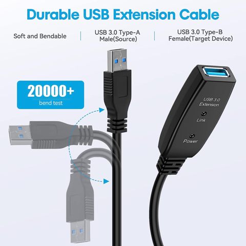 HOUHUI USB 3.0 Extension Cable